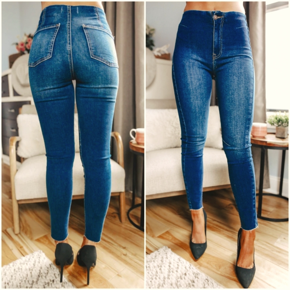 Free People high rise Miles Away Skinny Jeans
